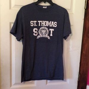 St. Thomas US Virgin Islands Gray Letter T-Shirt Mens Medium M